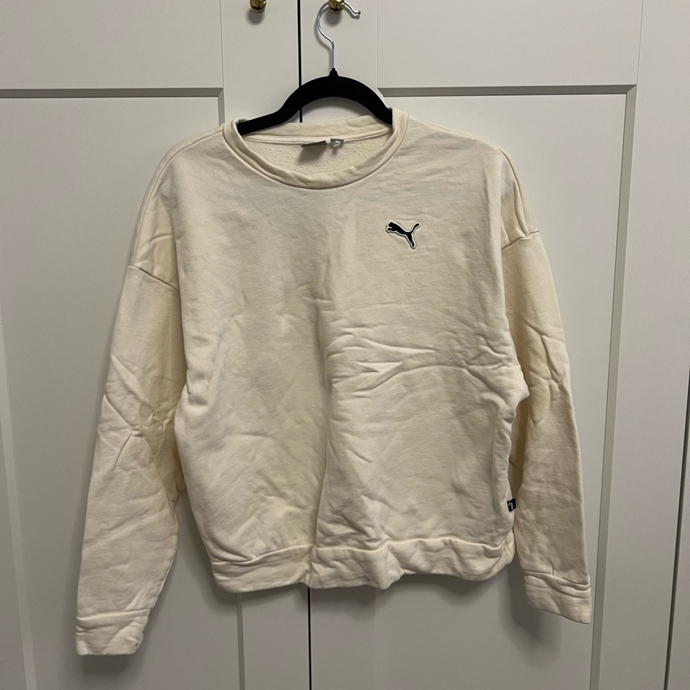 Puma Off-White Crewneck Sweatshirt